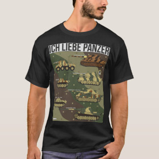 ich liebe panzer (Duits. Ik hou van tanks) T-shirt