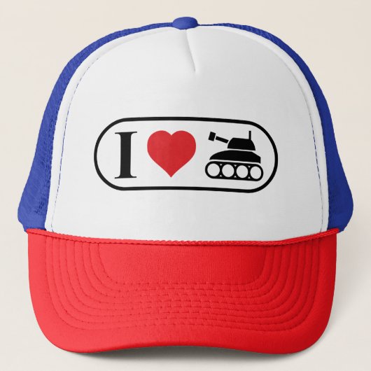 Ich liebe Panzer - I Love Tanks - Trucker Cap (Voorkant)