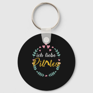 Ich Liebe Pilates Relaxation Musea Exercise Gift Sleutelhanger