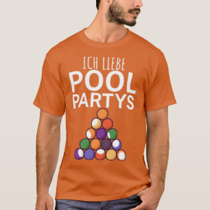 Ich liebe poolpartners Billard Geschenk 5 T-shirt