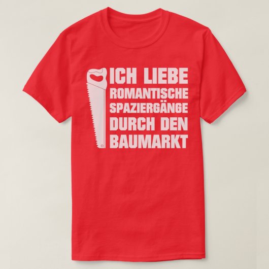 Ich Liebe Romantische Spaziergnge im Baumarkt Heim T-shirt (Design voorkant)
