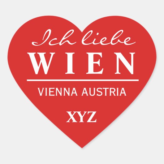 Ich Liebe Wein aangepaste monogram stickers (Voorkant)