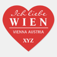 Ich Liebe Wein aangepaste monogram stickers