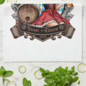 Ich mag es kühl und blond - Volksfest Kirchweih Theedoek (Gevouwen)