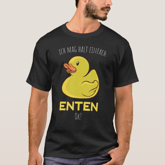Ich Mag Halt Einfach Duten Duck Rubber Duck T-shirt (Voorkant)