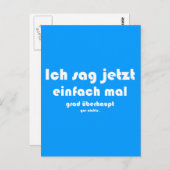 Ich sag jetzt einfach mal afstudeerder überhaupt g briefkaart (Voorkant / Achterkant)