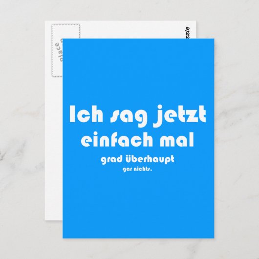 Ich sag jetzt einfach mal afstudeerder überhaupt g briefkaart (Voorkant / Achterkant)