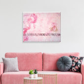 Ich schmeiss alles hin und werd` Prinzessin Canvas Afdruk (Insitu (Woonkamer))