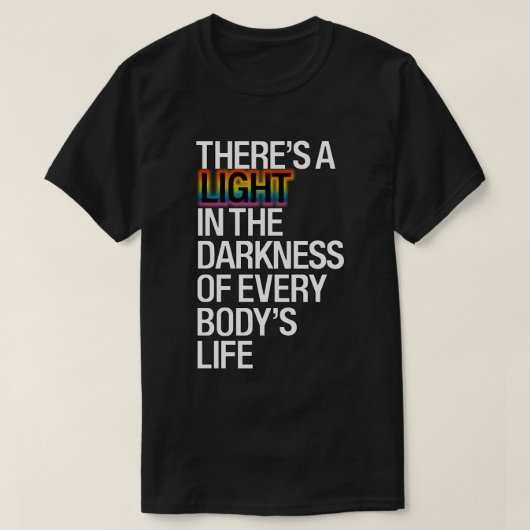 Ich sehe ein Licht - There's A Light T-shirt (Design voorkant)