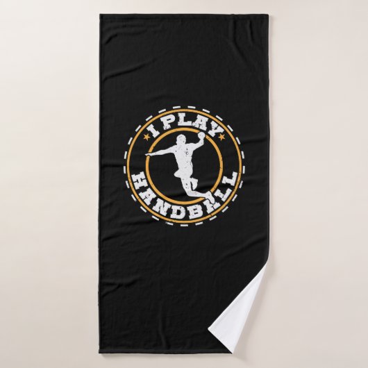Ich Spiele Handball Badhanddoek (Badhanddoek)