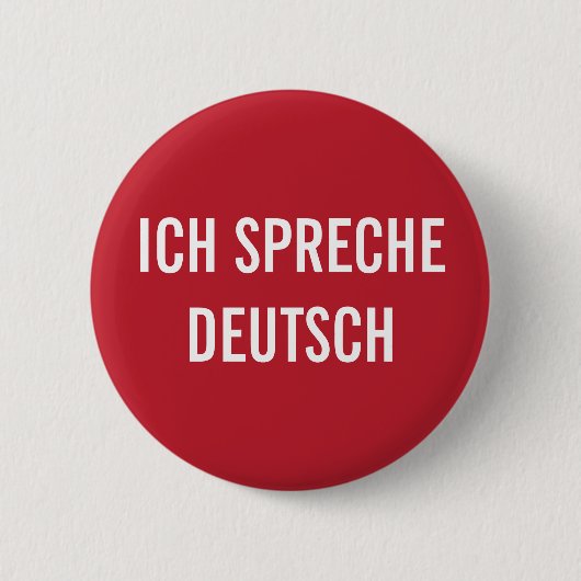 ICH SPRECHE DEUTSCH | IK SPREEK DUITS BUTTON (Voorkant)