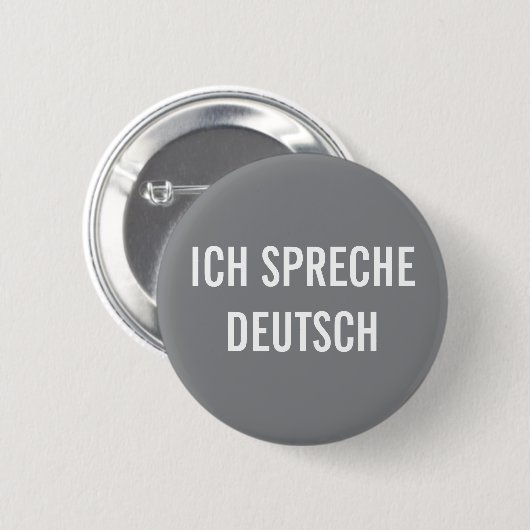 ICH SPRECHE DEUTSCH | IK SPREEK DUITS BUTTON (Voorkant /achterkant)