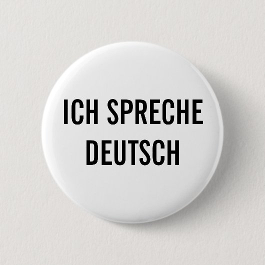 ICH SPRECHE DEUTSCH | IK SPREEK DUITS BUTTON (Voorkant)