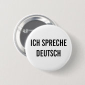 ICH SPRECHE DEUTSCH | IK SPREEK DUITS BUTTON (Voorkant /achterkant)