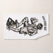 Ich steh auf Berg und trink mein Bier Handdoek (Handdoek)