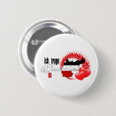 Ich trage Deutschland im Herzen Ronde Button 5,7 Cm (Voorkant /achterkant)