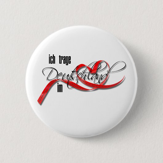 Ich trage Deutschland im Herzen Ronde Button 5,7 Cm (Voorkant)
