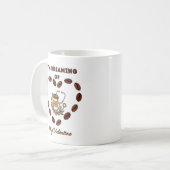 Ich träume von meinem Valentin Kaffeetasse Koffiemok (Voorkant links)