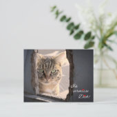 Ich vermisse Dich! Briefkaart (Staand voorkant)