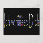 Ich vermisse Dich Briefkaart (Voorkant)