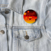 Ich Vermisse Dich! Pop van Duitse vlag Ronde Button 5,7 Cm (In situ)