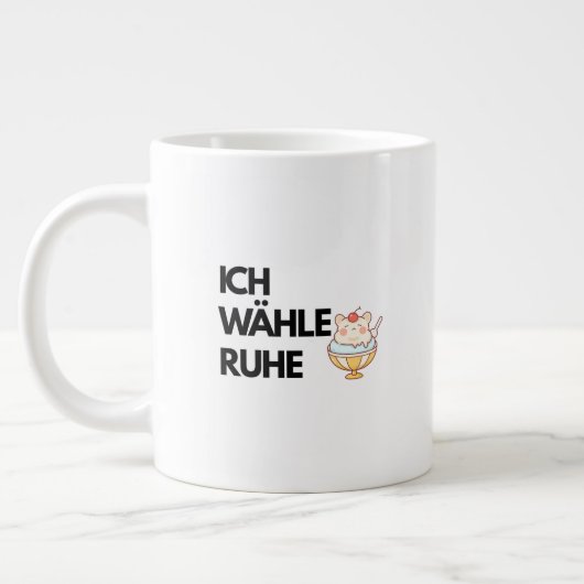 Ich Wähle Ruhe Mug Combo ,Calm Coffee Mug Grote Koffiekop (Links)