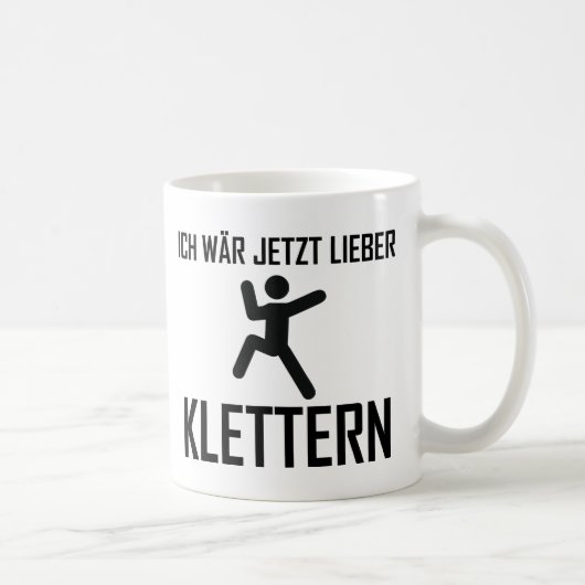 ich wär jetzt lieber klettern koffiemok (Rechts)