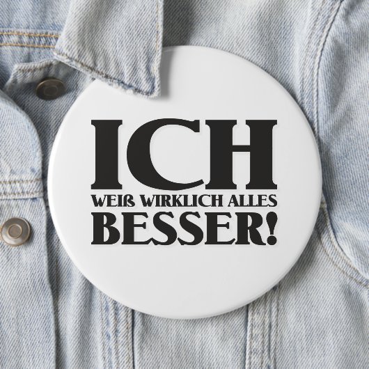 Ich weiß wirklich alles Besser! Button (In situ)