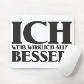 Ich weiß wirklich alles Besser! Muismat (Met muis)