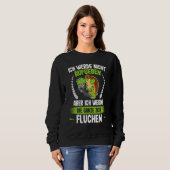 Ich Werde Nicht Abgeben Turtle Runner Jogging Run Trui (Voorkant volledig)