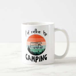 Ich würde lieber campen Wohnmobil – Grafikdesign Koffiemok