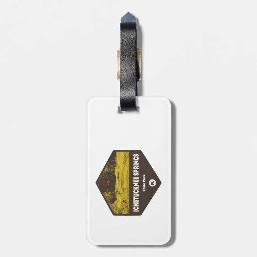 Ichetucknie Springs State Park Florida Bagagelabel (Achterkant verticaal)