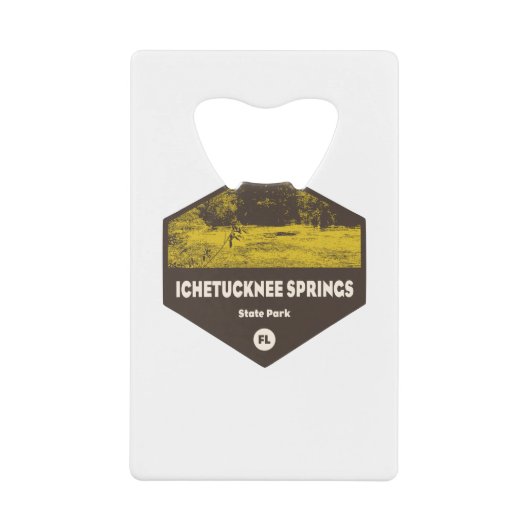 Ichetucknie Springs State Park Florida Creditkaart Flessenopener (Voorkant)