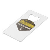 Ichetucknie Springs State Park Florida Creditkaart Flessenopener (Voorkant Gekanteld)