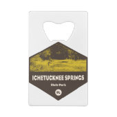 Ichetucknie Springs State Park Florida Creditkaart Flessenopener (Achterkant)