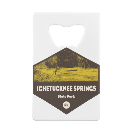Ichetucknie Springs State Park Florida Creditkaart Flessenopener (Achterkant)