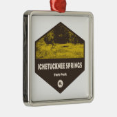 Ichetucknie Springs State Park Florida Metalen Ornament (Rechts)