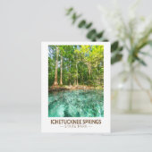 Ichetucknie Springs State Park Florida Waterverf Briefkaart (Staand voorkant)