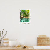 Ichetucknie Springs State Park Florida Waterverf Poster (Keuken)