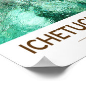 Ichetucknie Springs State Park Florida Waterverf Poster (Hoek)