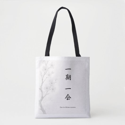 Ichigo Ichie – Japanese Zen Tote Bag | 一期一会 (Voorkant)