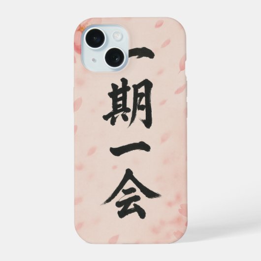 Ichigo Ichie Sakura Zen iPhone Hoesje 15 Case (Achterkant)