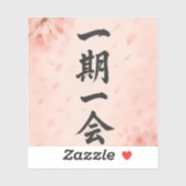 Ichigo Ichie Sakura Zen Sticker – Japanese Calligr (Vel)