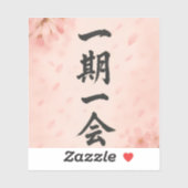 Ichigo Ichie Sakura Zen Sticker – Japans Calligr (Vel)