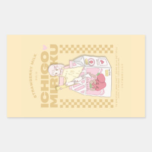 🍓✨Ichigo-melk ✨🍓 Rechthoekige Sticker