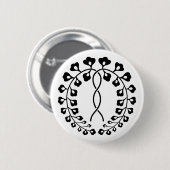 Ichijo-wisteria Ronde Button 5,7 Cm (Voorkant /achterkant)