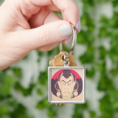 Ichikawa Danjuro IX in een rond Sleutelhanger (Hand)