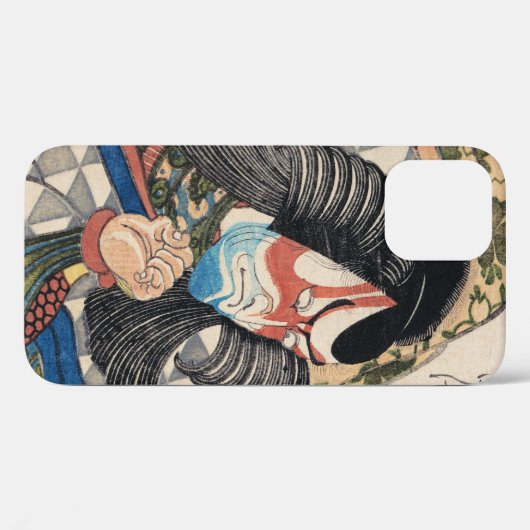 Ichikawa Danjuro kabuki samurai krijger tattoo kun Case-Mate iPhone Case (Achterkant (horizontaal))