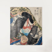 Ichikawa Danjuro kabuki samurai krijger tattoo kun Wandkleed (Voorkant)