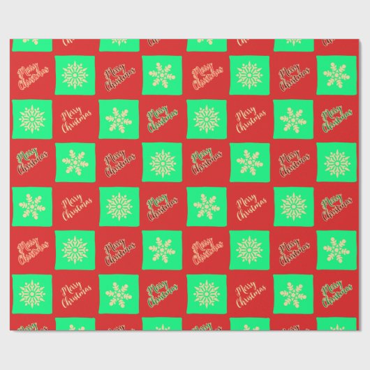 Ichimatsu Christmas Pattern Cadeaupapier (Vlak)